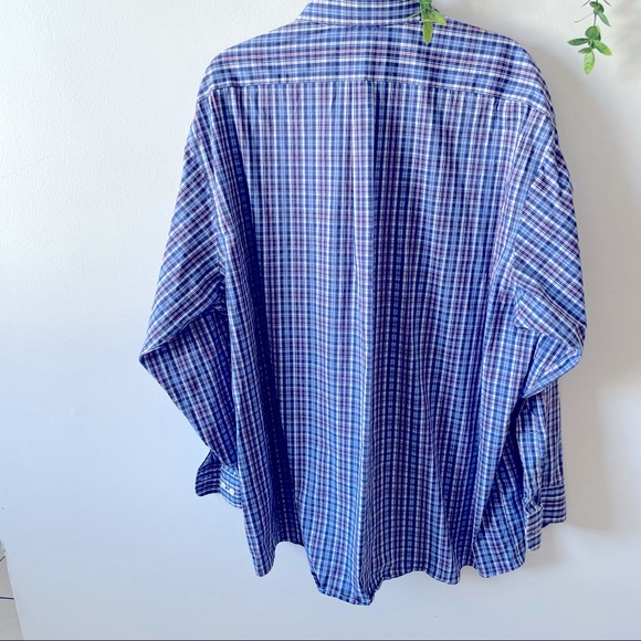 LAUREN Ralph Lauren Big Fit Performance Stretch Botton Down Shirt Size 18.5 - Picture 3 of 6